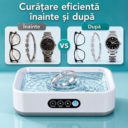 PureClean X81 – Curățător ultrasonic Premium pentru bijuterii, ochelari și accesorii