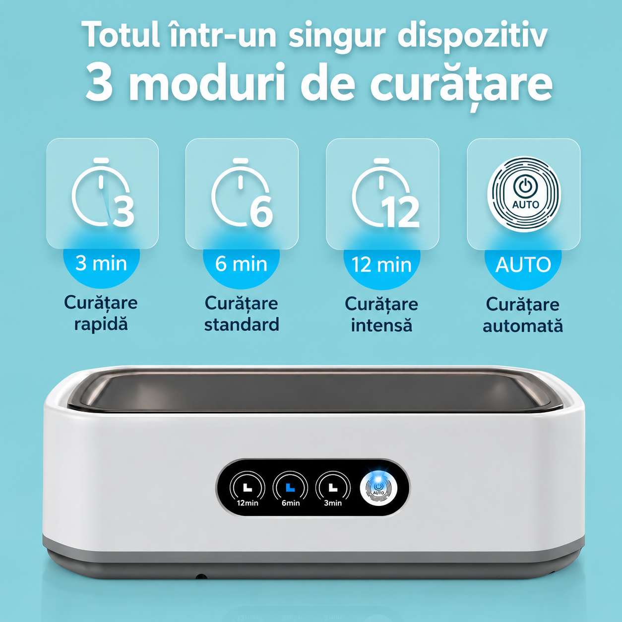 PureClean X81 – Curățător ultrasonic Premium pentru bijuterii, ochelari și accesorii