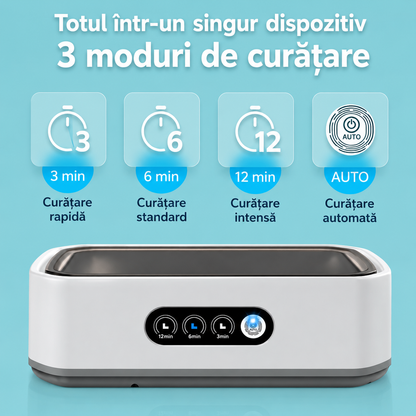 PureClean X81 – Curățător ultrasonic Premium pentru bijuterii, ochelari și accesorii