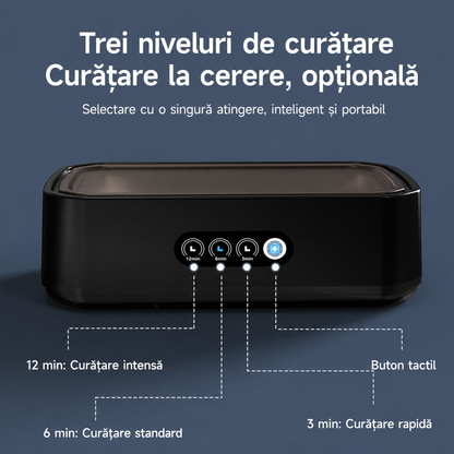 PureClean X81 – Curățător ultrasonic Premium pentru bijuterii, ochelari și accesorii x 2 buc