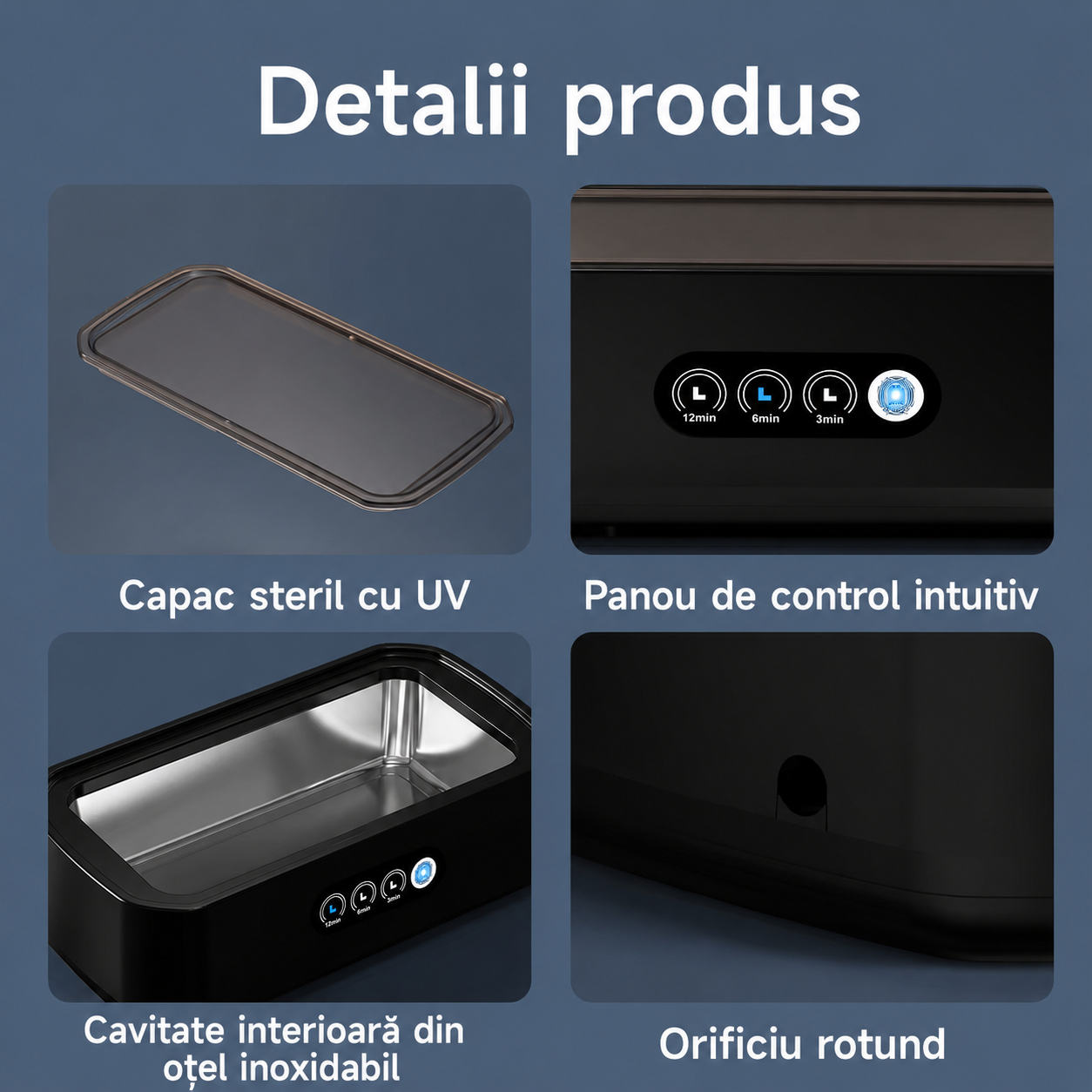 PureClean X81 – Curățător ultrasonic Premium pentru bijuterii, ochelari și accesorii x 2 buc