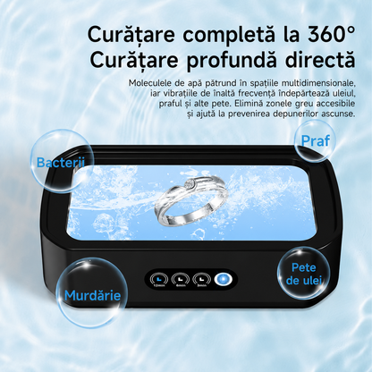PureClean X81 – Curățător ultrasonic Premium pentru bijuterii, ochelari și accesorii x 2 buc