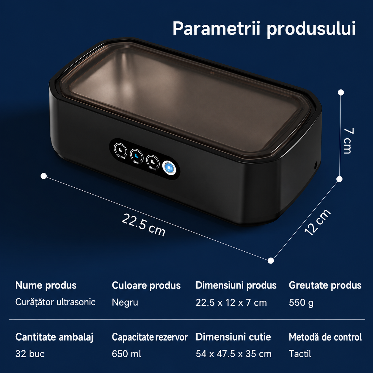 PureClean X81 – Curățător ultrasonic Premium pentru bijuterii, ochelari și accesorii x 2 buc