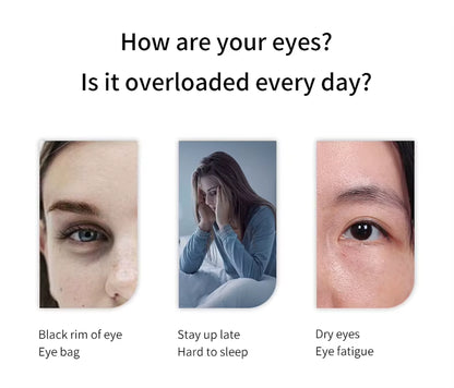 2024 Wholesale New Design CE ROHS Certified OEM Smart Electric Music Vibration Visible Eye Massager Heating 1000Mah Battery