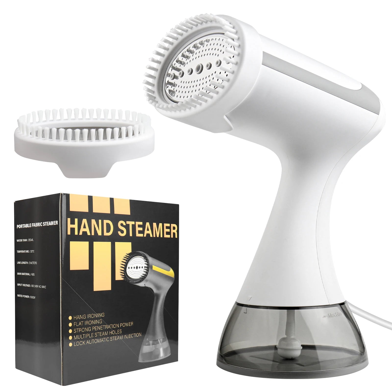 Experience Effortless Wrinkle Removal with the 1500W Portable Handheld Garment Steamer - Perfect for Home and Travel!