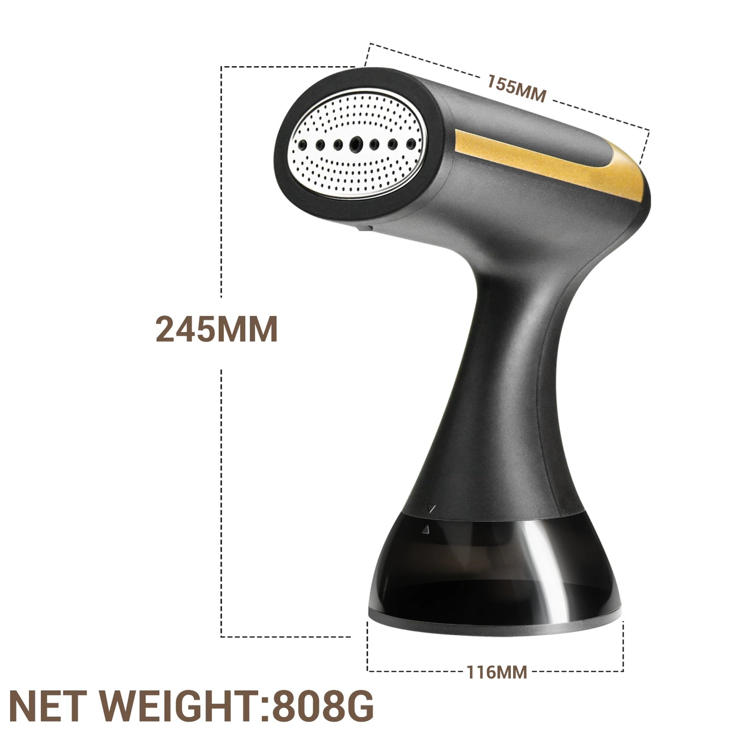 Experience Effortless Wrinkle Removal with the 1500W Portable Handheld Garment Steamer - Perfect for Home and Travel!