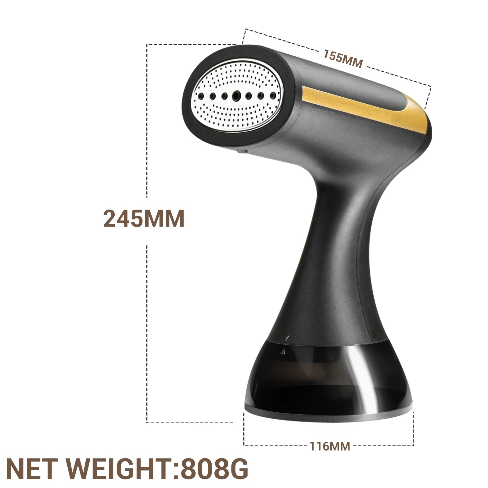 Experience Effortless Wrinkle Removal with the 1500W Portable Handheld Garment Steamer - Perfect for Home and Travel!