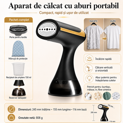 SteamEase Pro – Kit Premium pentru călcat cu aburi