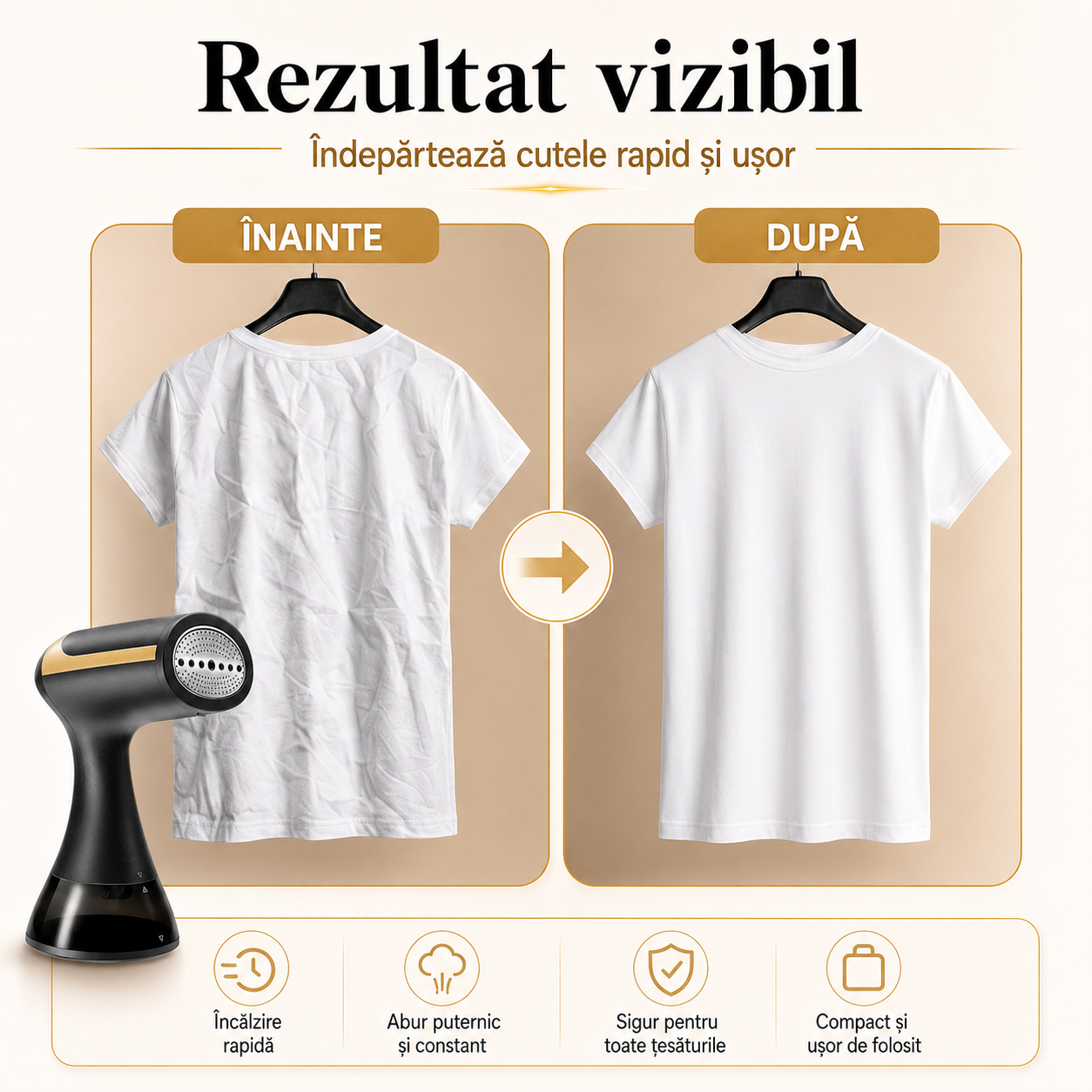 SteamEase Pro – Kit Premium pentru călcat cu aburi