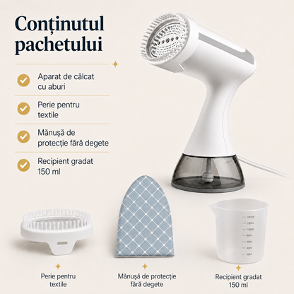 SteamEase Pro – Kit Premium pentru călcat cu aburi