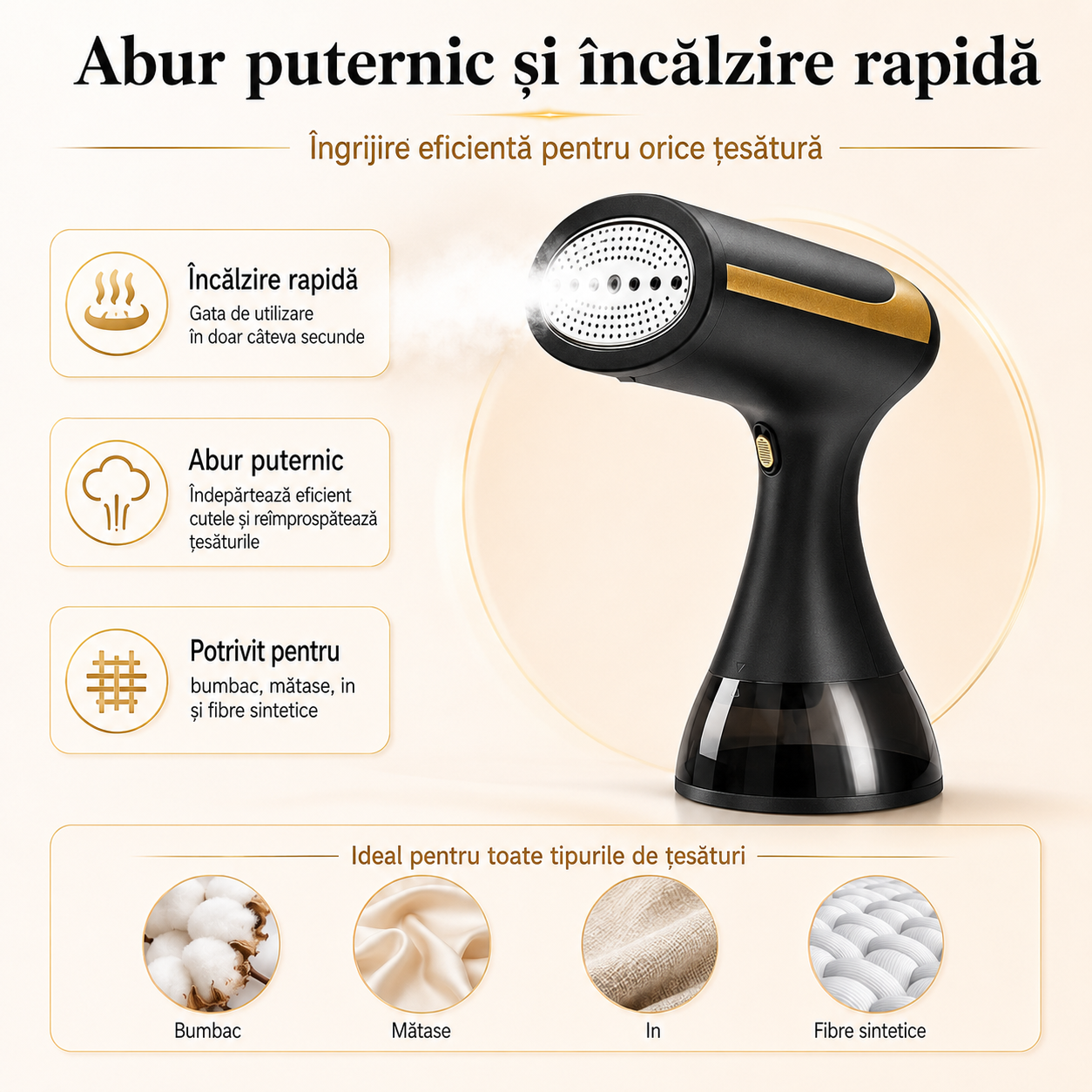SteamEase Pro – Kit Premium pentru călcat cu aburi