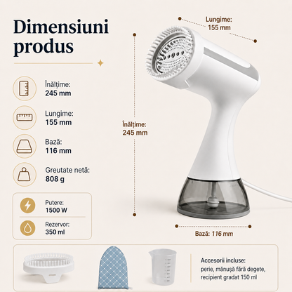 SteamEase Pro – Kit Premium pentru călcat cu aburi