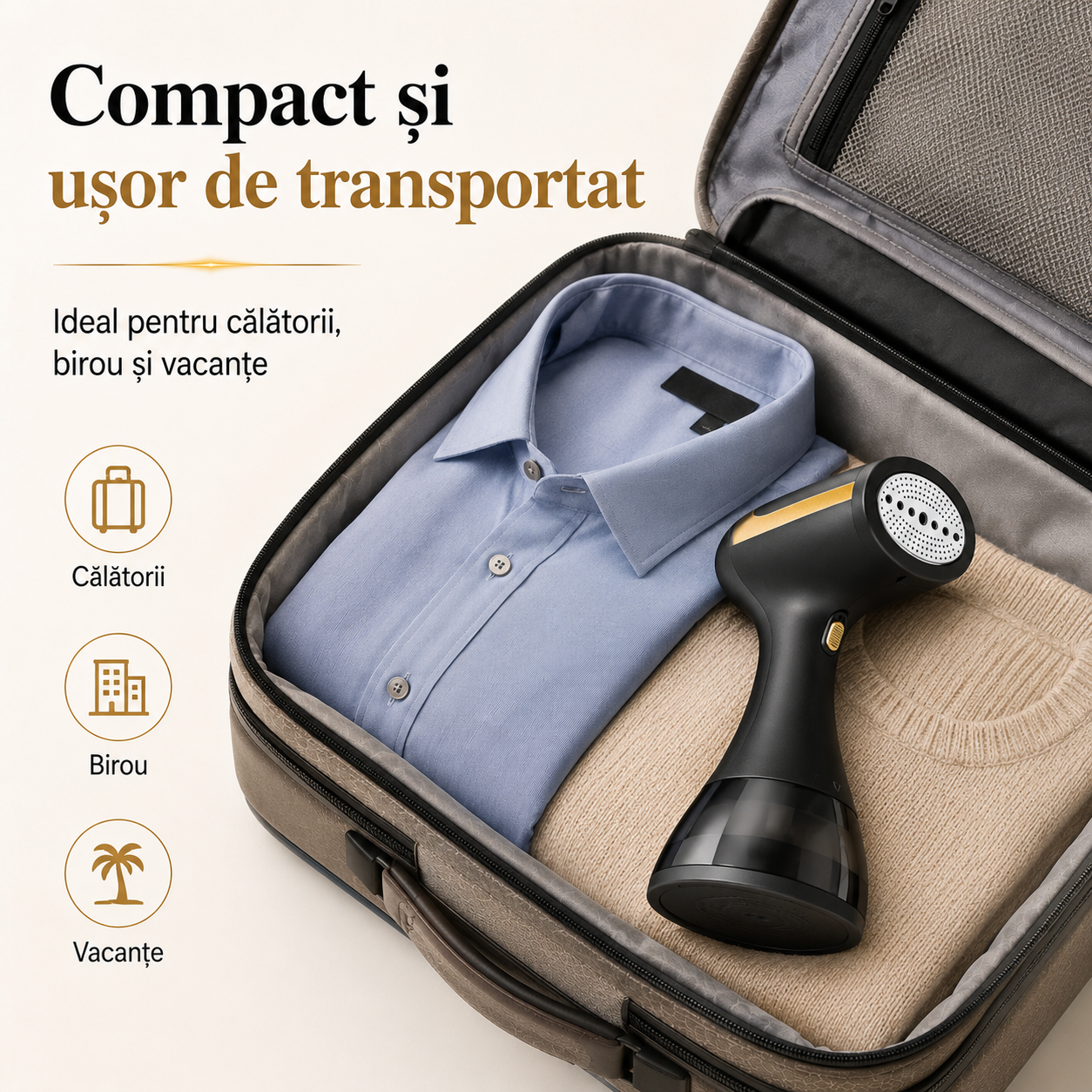 SteamEase Pro – Kit Premium pentru călcat cu aburi