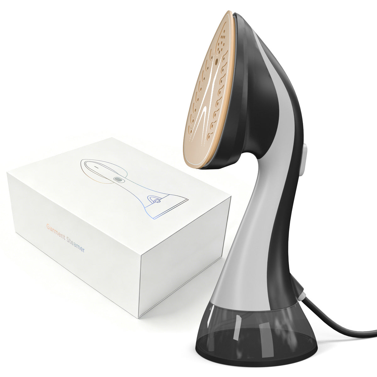 Défroisseur vapeur portable GS10 1500W – réservoir 300 ml, vapeur 130 °C, anti-fonctionnement à sec